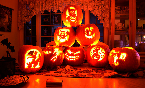 halloween light photo
