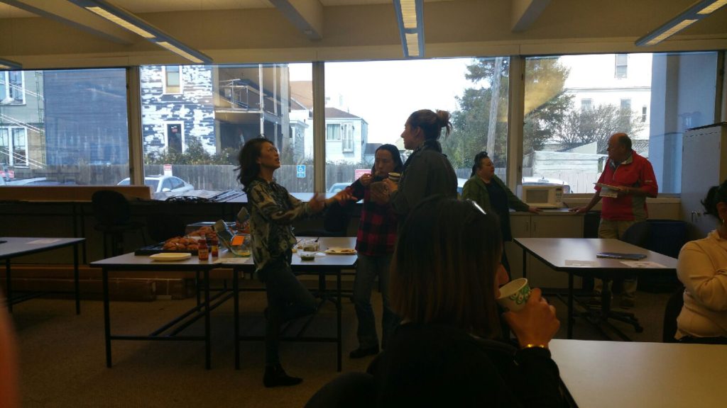 Networking at the Women in Construction Week 2018 Luncheon